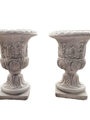 TWO CLASSIC VASE/ URN FLOWER PLANTERS